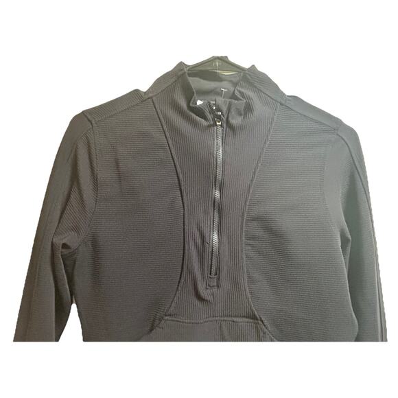 90 Degree by Reflex Women's Academy Crop Rib Half-Zip Pullover Top - Size Medium - Picture 3 of 7
